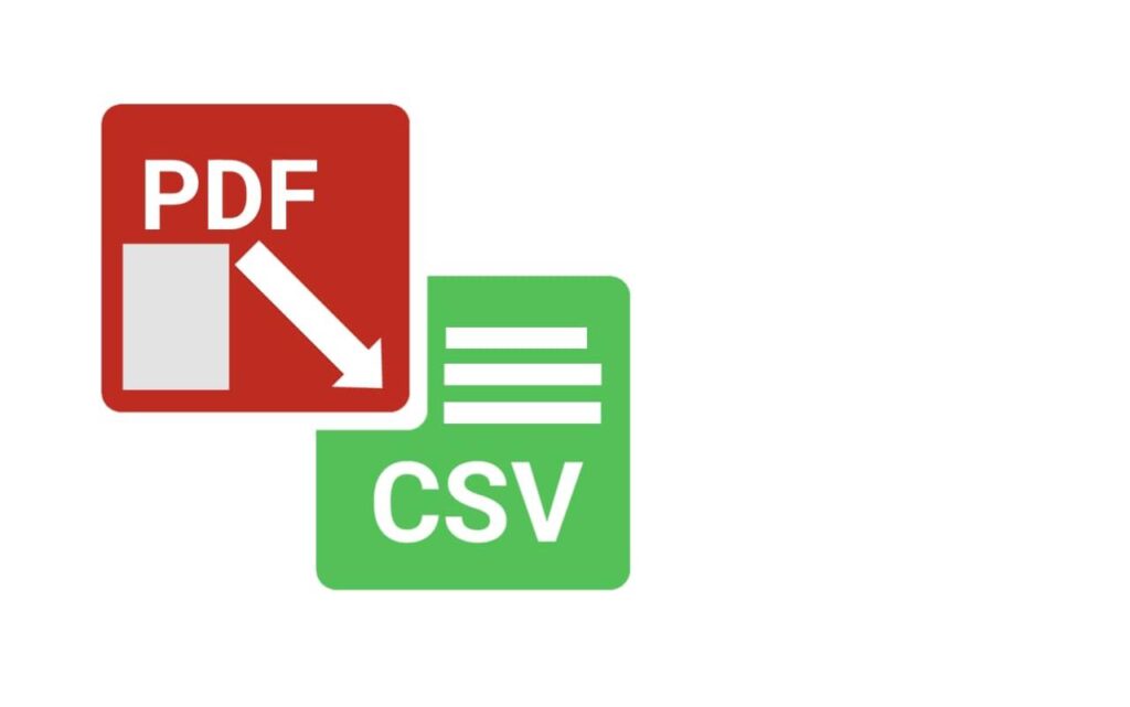 Pdf To Csv